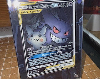 Gengar and Mimikyu GX Tag Team Sun & Moon 165/181 Pokemon Extended Artwork Case