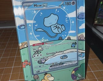 Mew EX SIR Paldean Fates 232/091 Pokemon Extended Artwork Case