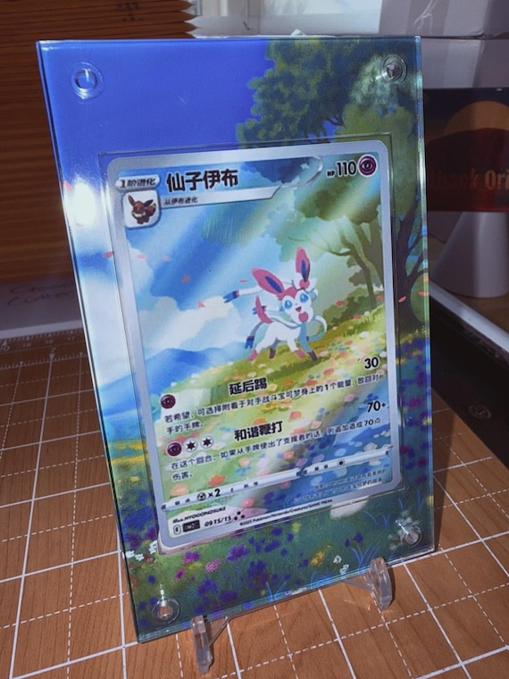 sylveon pokemon card pack Deck Case Flip Pokémon Game | Authentic Japanese Pokémon TCG Case Evolves from Eevee Type Pokémon TCG: V Heroes Tin