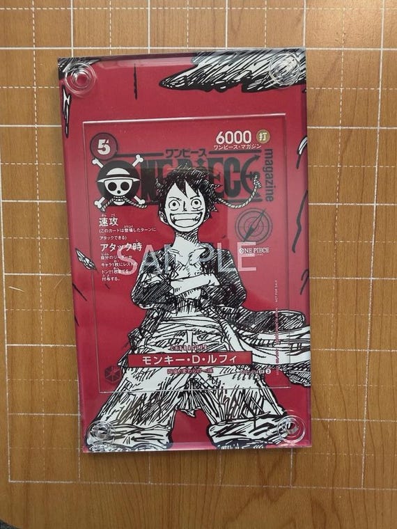Monkey D Luffy ST21-014 Magazine Red Promo One Piece Extended Art