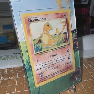 Charmander Base Set 2 Pokemon 1st Edition Shadowless Extended Artwork Case