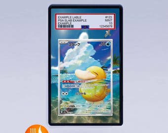 Psyduck 226/217 Héroes Ascendidos Pokémon Arte Extendido para Tarjeta Calificada PSA Estuche Magnético