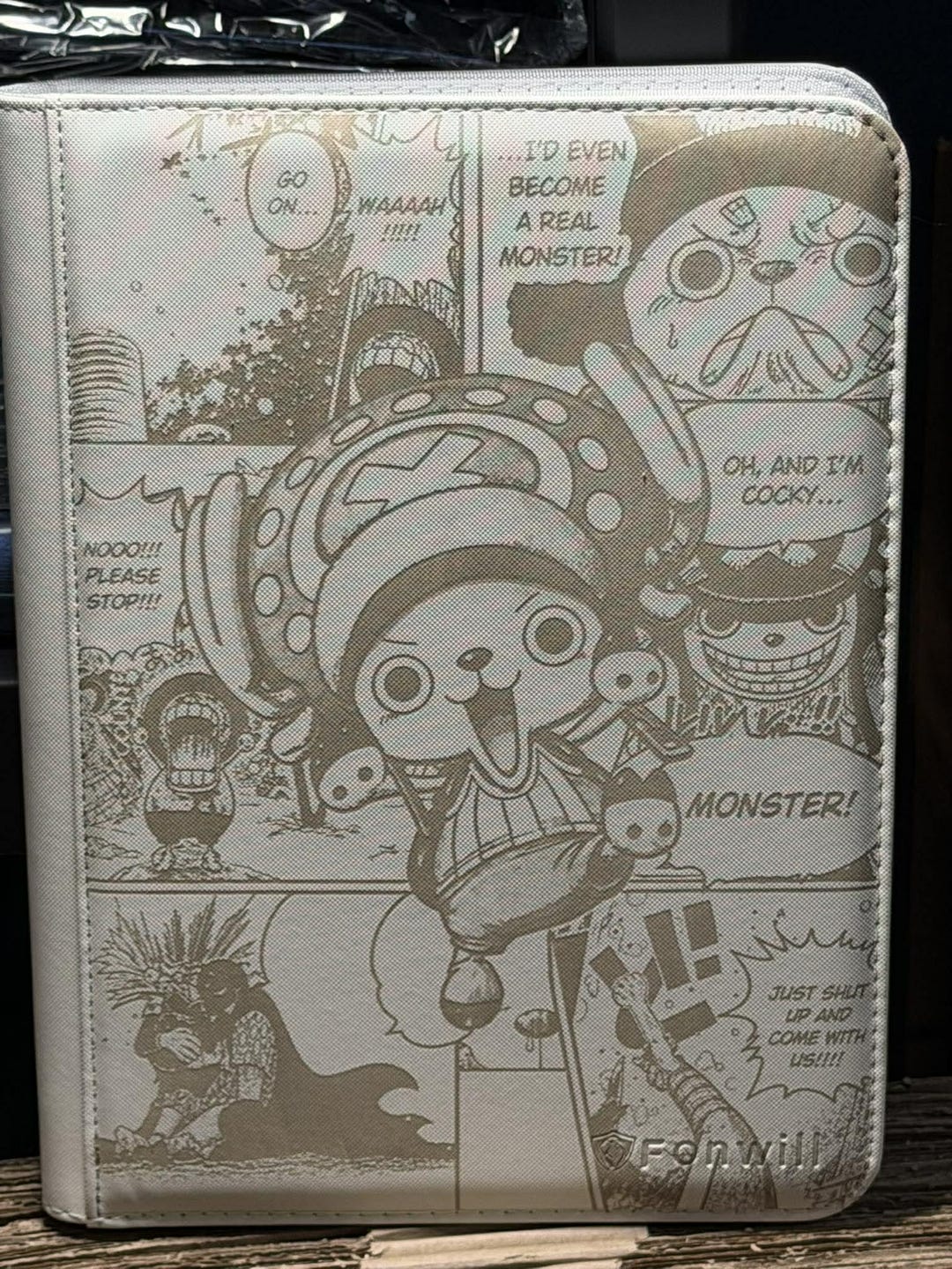 Tony Tony Chopper Manga Laser Engrave Ringless Zipper Binder 4-9