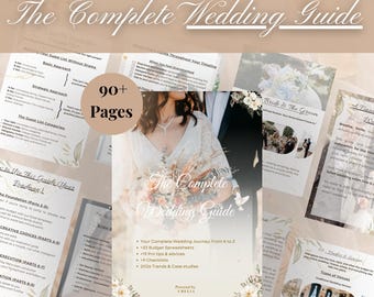 The NEW Complete Wedding Guide 2026 | Budget Tracker, Checklists, Vendor Scripts (PDF + Google Sheets)