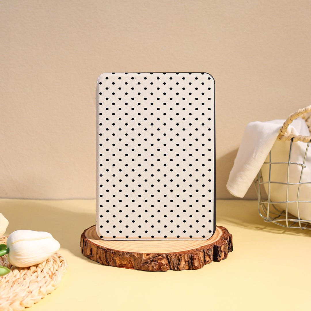 Black White Polka Dots Case for Paperwhite 12/11th Gen,kindle 6" 2024 ...