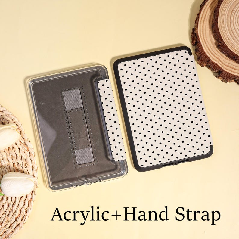 Black White Polka Dots Case for Paperwhite 12/11th Gen,kindle 6" 2024 ...