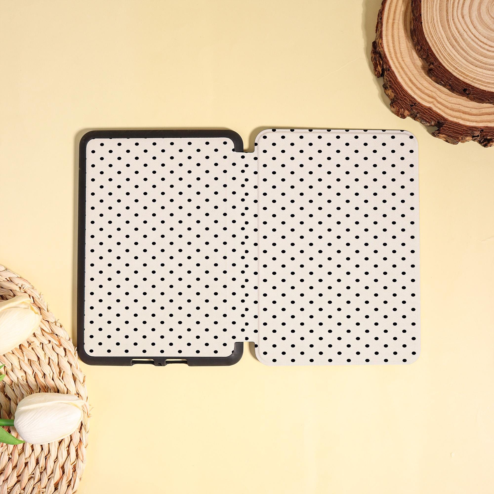 Black White Polka Dots Case for Paperwhite 12/11th Gen,kindle 6" 2024 ...