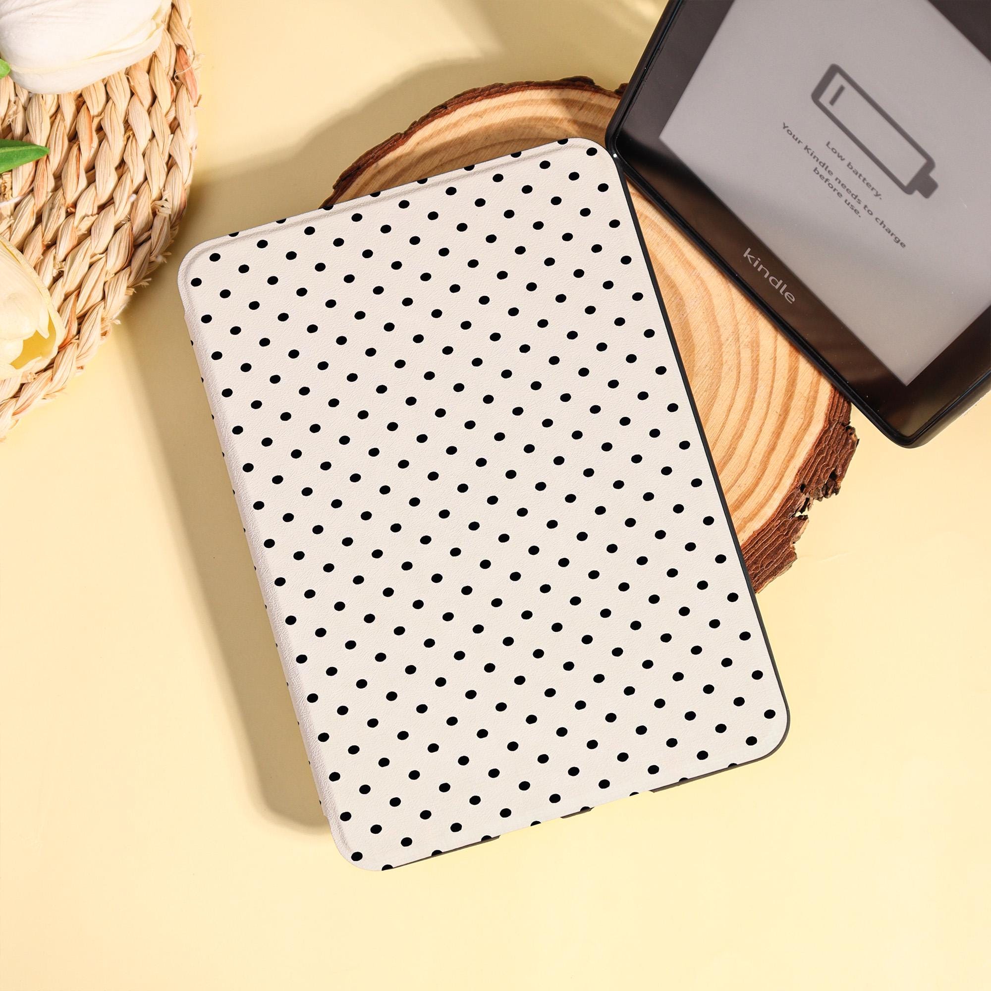 Black White Polka Dots Case for Paperwhite 12/11th Gen,kindle 6" 2024 ...