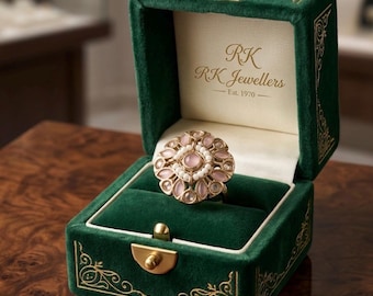 Königlicher Kundan- und Steinring