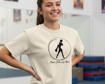 Camiseta con estado mental de animadora: regalo de animadora, danza acrobática, volteretas y volteretas.