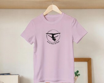 Camiseta infantil Aerial State of Mind - Camiseta de acrobacia aérea lateral con volteretas y tumbling