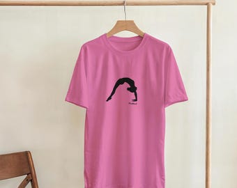 Camiseta de danza acrobática Backbend Bridge – Camiseta de gimnasia acrobática