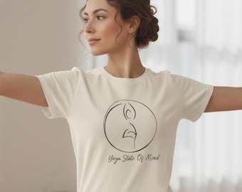 Camiseta «Estado Mental del Yoga» - Ilustración dibujada a mano: Yoga, Gimnasia, Danza, Asana, Zen