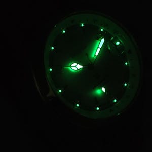 Vintage Seiko automatisk klocka med vit urtavla, rostfritt stålarmband, japanskt urverk bild 6