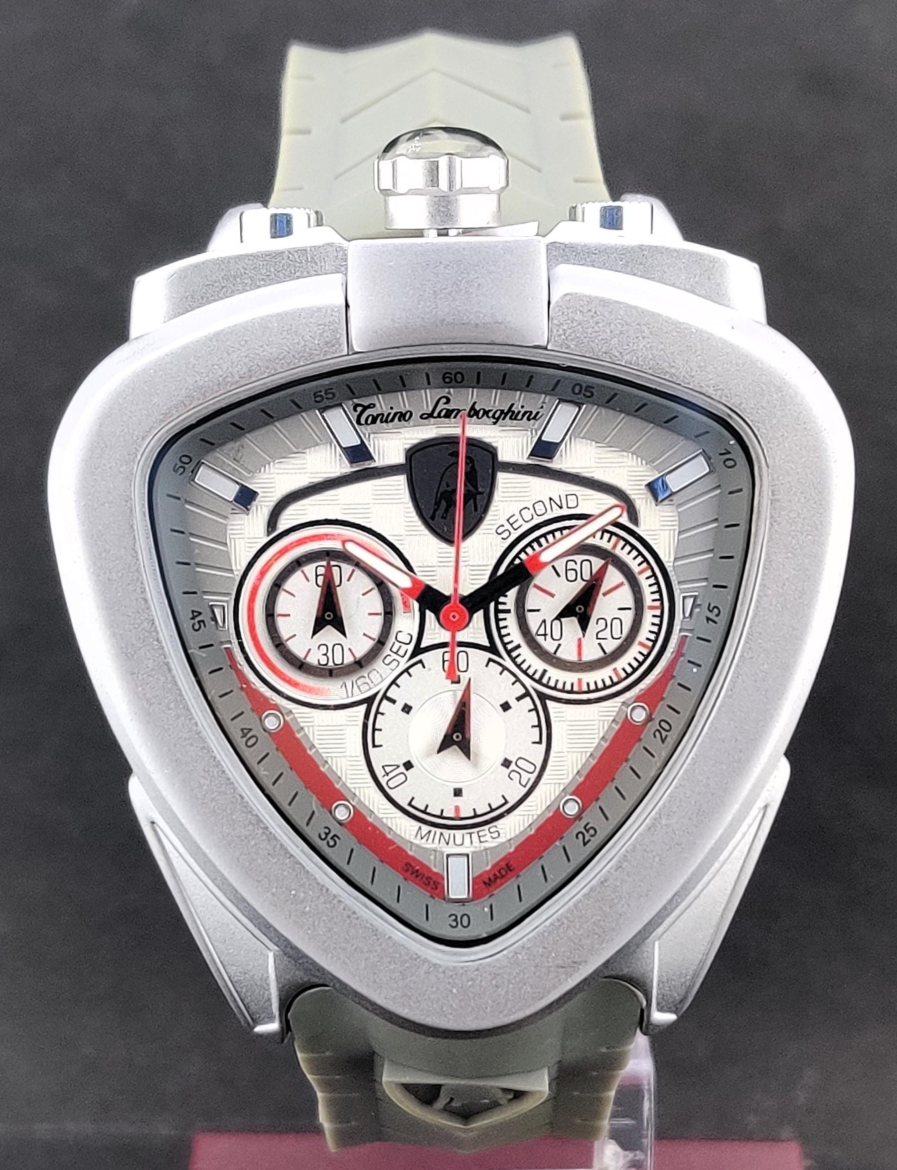 ✨Tonino Lamborgini✨シルバー✨デイト✨ヴィンテージ✨腕時計✨ Spyder X Silver / Blue – TONINO LAMBORGHINI