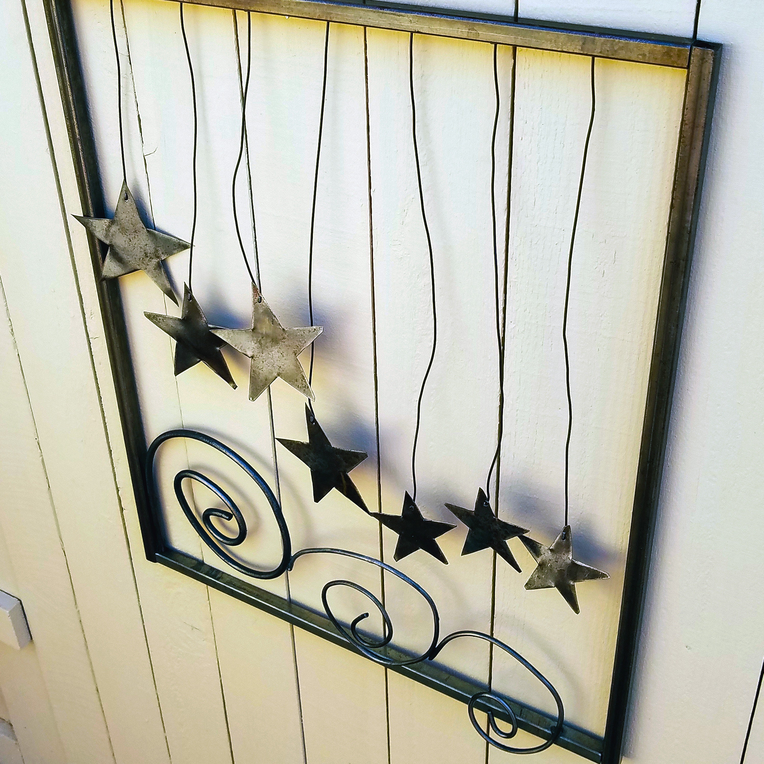Starry Night Scroll Ocean Hand Forged Wall Art Sculpture - Etsy