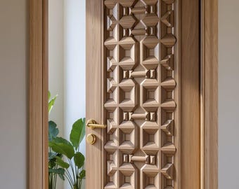 wooden carved door
