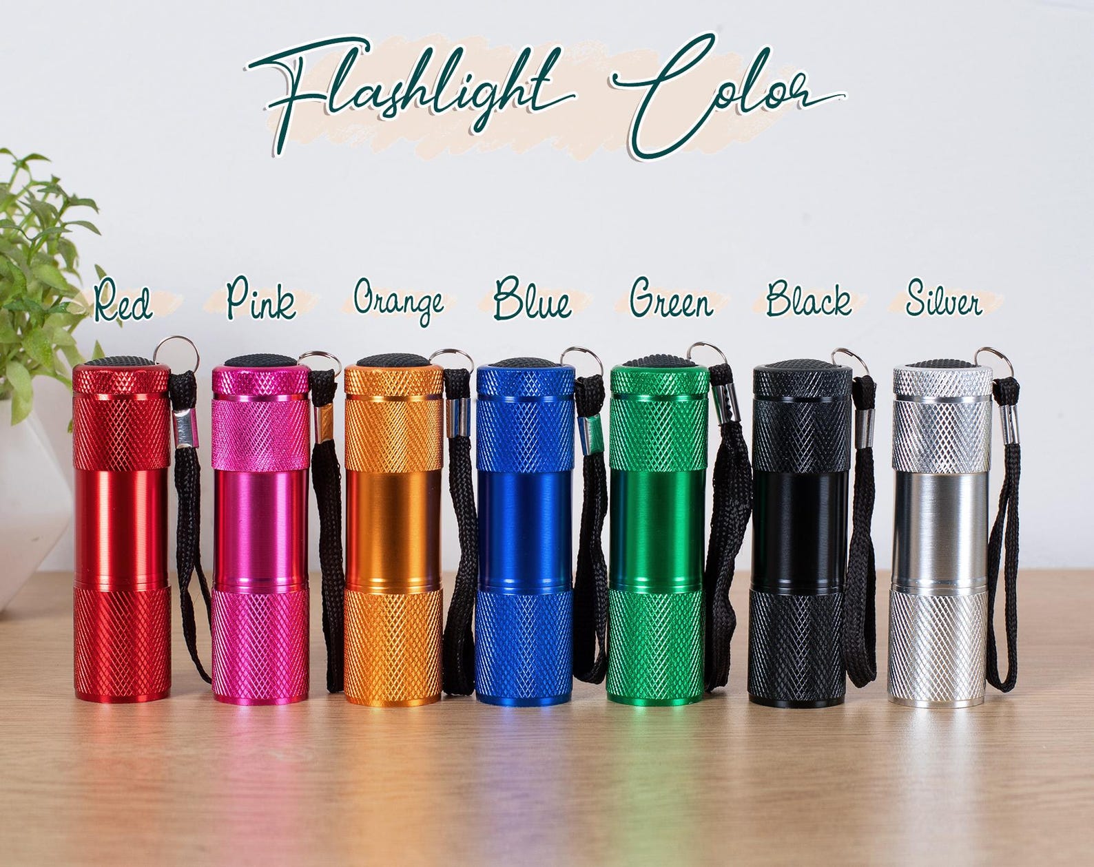 Personalized Mini LED Flashlight, Custom Engraved Name, Kids Party ...