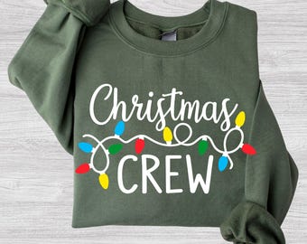 T-shirt de Noël pour toute la famille, sweat-shirt de Noël avec lumières festives, cadeau assorti pour les fêtes de fin d'année.