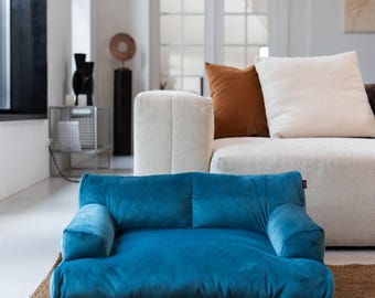 Pet Bed Lounge – wygodna ortopedyczna sofa-łóżko dla psów i kotów ze zdejmowanym pokrowcem