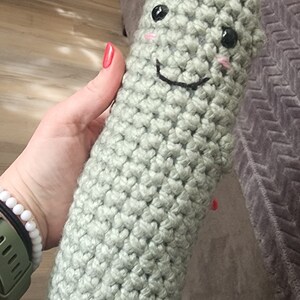 Medium Handmade Stuffed Pickle-crochet