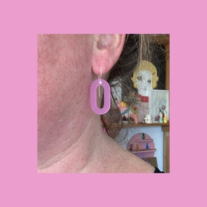 Mixtape GELATO Oval Studs or Hook Build Your Own Combo Earring From The Oval Stud Down Fun Acrylic Earring image 6