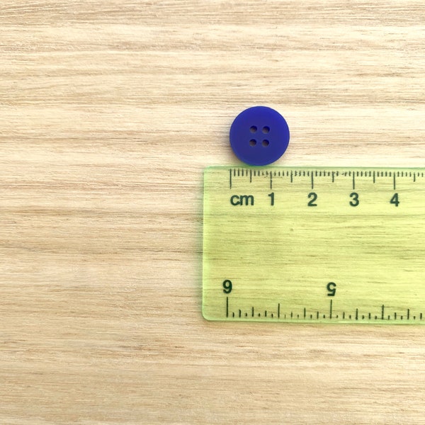 15mm Round Button - 4 Hole Laser Cut Acrylic Perspex - 3mm Thick - 1.5mm Holes - Each To Own - Handmade - 8 Pieces - 48 Colours Available