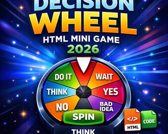 Mini Bonus Wheel Decision Wheel HTML Mini Game 2026 | Spin the Wheel App | Editable ...