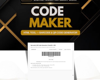 Generator kodów QR i kreskowych (Code39) – HTML, bez logowania, natychmiastowe pobieranie
