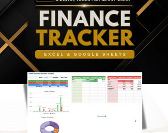 Small Business Finance Tracker | Excel & Google Sheets | Self Employed Budget Planner