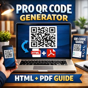 Pro QR Code Generator (HTML + PDF Anleitung)