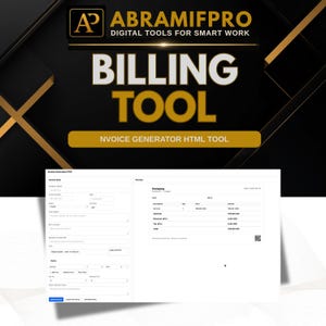 Mall för fakturagenerator | Automatisk skatt och QR-kod | PDF-export | Frilansare