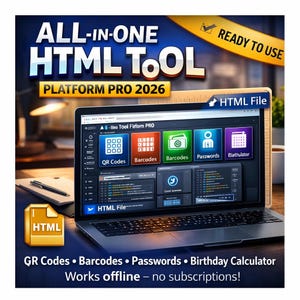 Plataforma de herramientas todo en uno HTML Tool 2026 PRO