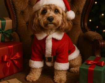 Cavapoo Santa - Santa Paws!
