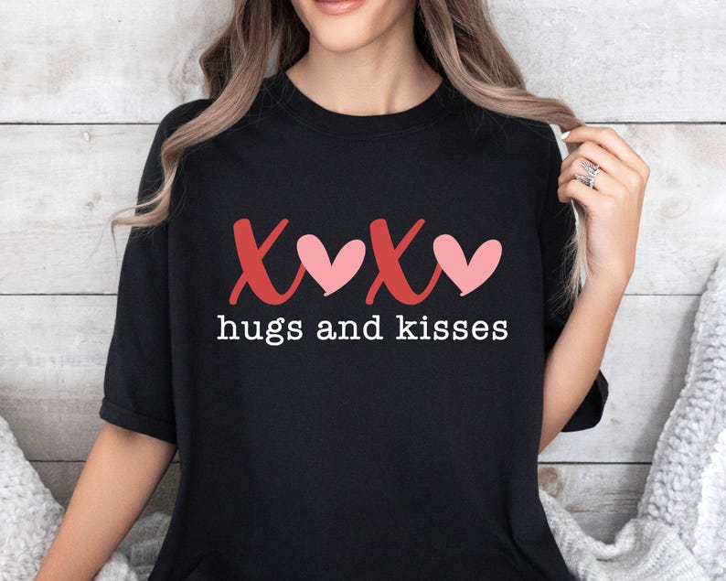 Hugs and Kisses SVG PNG, Xoxo Svg, Valentines Svg, Heart Svg, Valentine ...