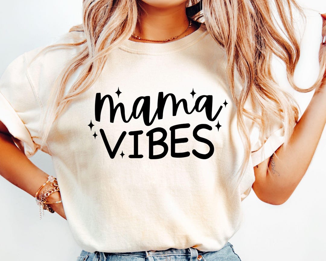 Mama Visual Mama Vibes SVG PNG, Mom Life Shirt Design (digital Download) - Etsy