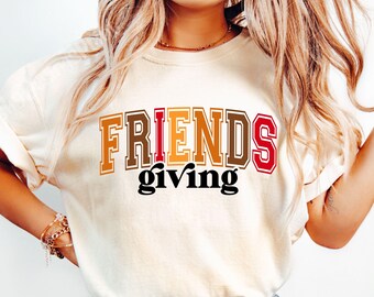 SVG para Friendsgiving, Diseño de camiseta para Acción de Gracias (Descarga digital)