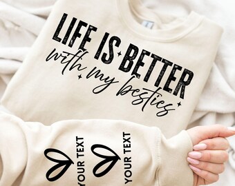 Best Friends Besties SVG, Friendship Shirt Design (Digital Download)