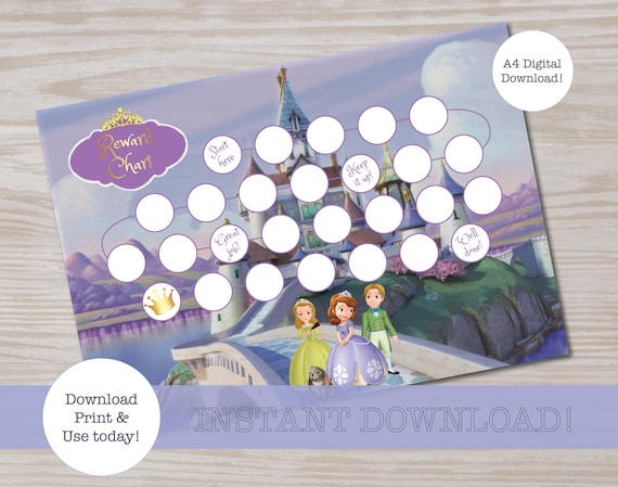 Sofia The First Reward Chart