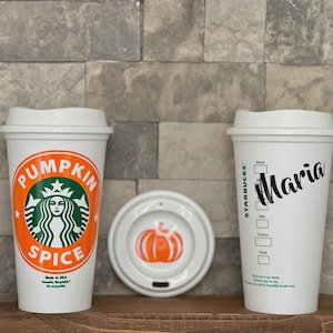 Personalized PUMPKIN SPICE Starbucks Cup | Fall Coffee Mug