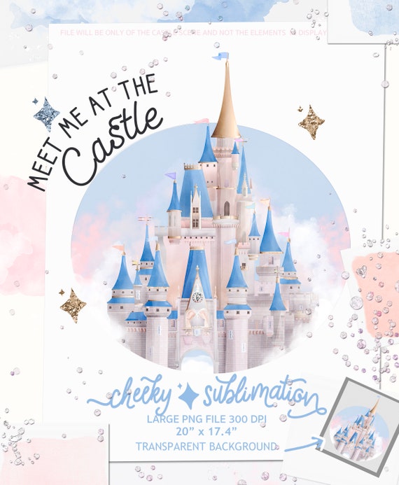 Meet Me En El Castillo Cenicienta Disney Clipart Boda Bebe Etsy