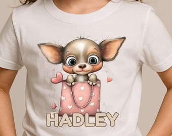 Cachorro de chihuahua personalizado para niños, bebés, niños pequeños y jóvenes