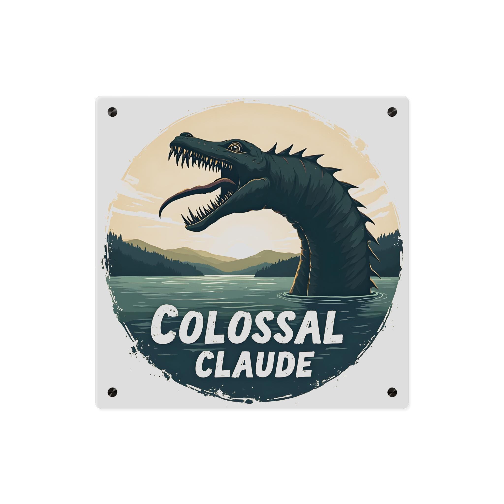 Colossal Claude Loch Ness Monster Acrylic Wall Art Panel | Nautical ...