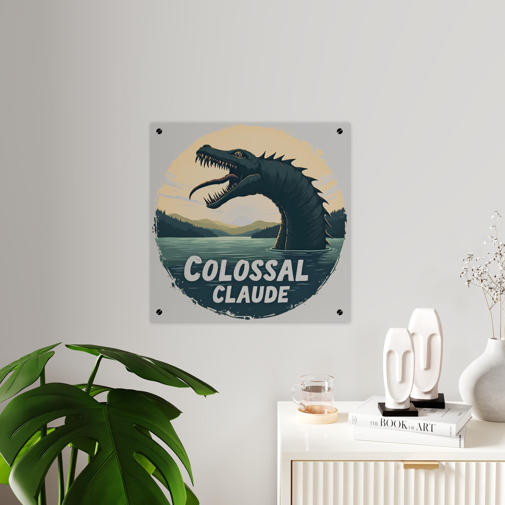 Colossal Claude Loch Ness Monster Acrylic Wall Art Panel | Nautical ...