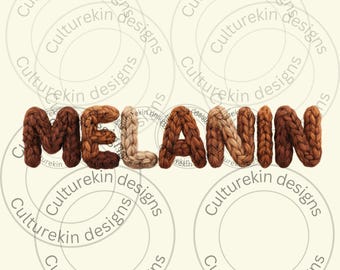 Melanin design PNG black girl magic clipart African American pride art black culture png empowering black history digital art download