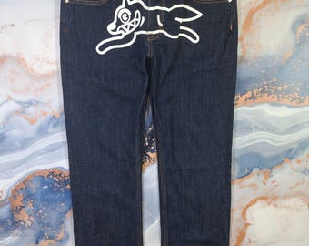 Maat 34 Herenjeans Billionaire Boys Club IceCream-denimbroek Running Dog Print BBC