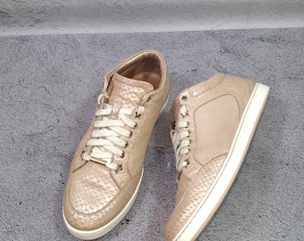 Zapatillas Jimmy Choo Miami de piel, talla 38,5 EU (7,5 US), con diamantes