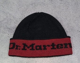 Black Beanie Unisex Hat Dr. Martens