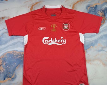 Vintage Reebok Liverpool Jersey Istanbul 2004/2005 Football T-Shirt Size M-L