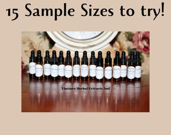 Herbal Extract Tincture Sample Pack, American Gift Set, 5mL Mullein, Ashwagandha